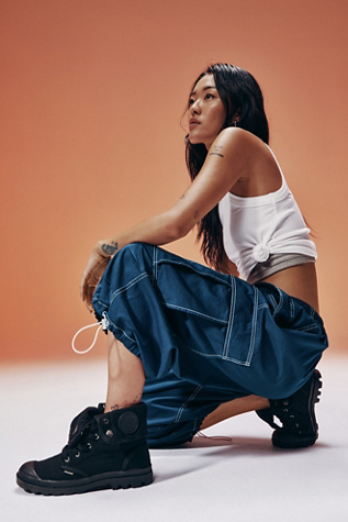 Palladium Baggy Boots at Free People in Black, Size: US 6