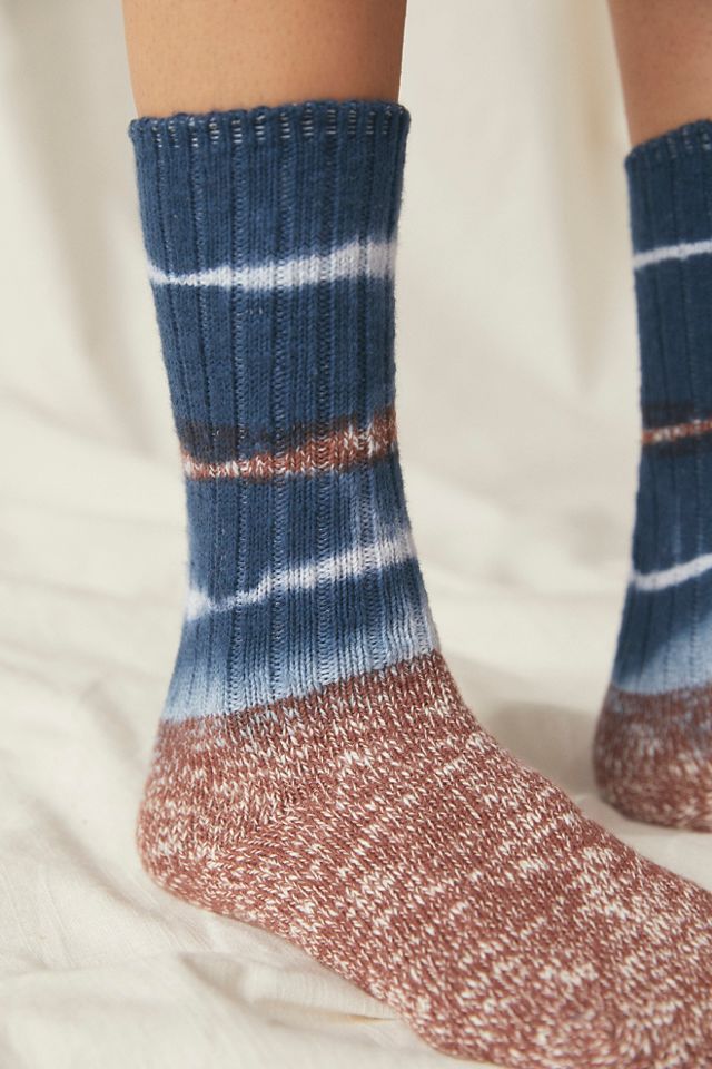 Waterfall Tie Dye Hiker Socks #1