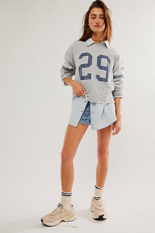 Retro Sport Sweatshirt by Original Retro Brand at Free People in Vintage Heather Grey, Size: XS