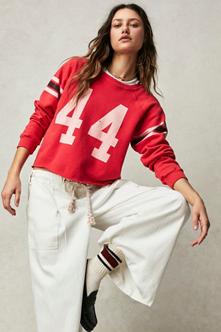 Retro Sport Sweatshirt by Original Retro Brand at Free People in Vintage Red, Size: XS