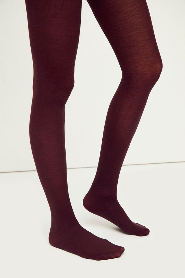 Rib Wool Tights