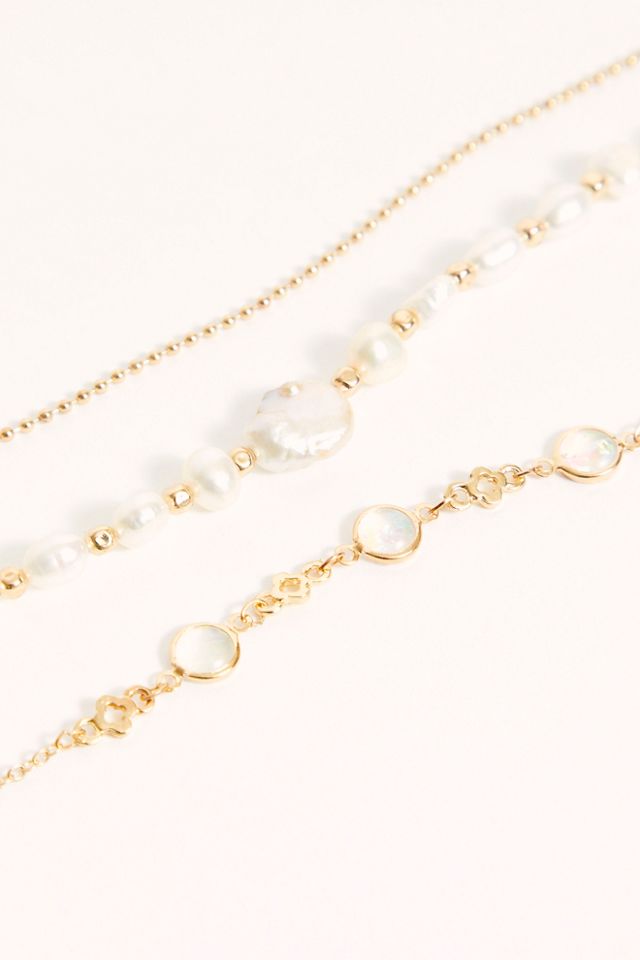Pearl Anklet Set #1