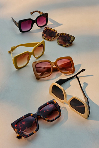 Bel Air Square Sunglasses at Free People in Tort