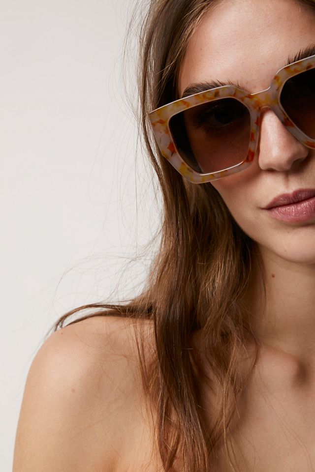 Bel Air Square Sunglasses by Free People in Tan