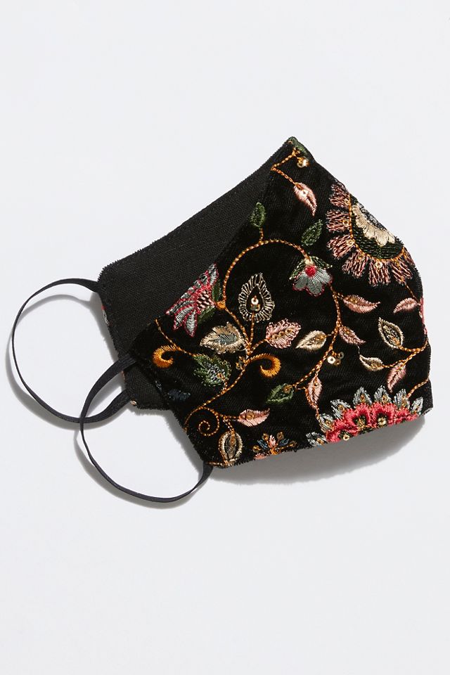 Embellished Velvet Mask #1