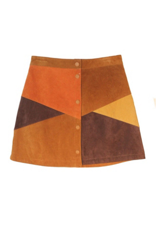 60s suede skirt