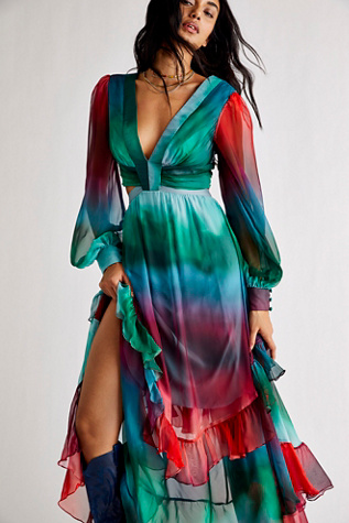 Sunset Cutout Maxi Dress