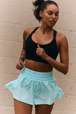 Short De Sport Doublé Free People "Get Your Flirt On" - Taille XS, Rose, Occasion