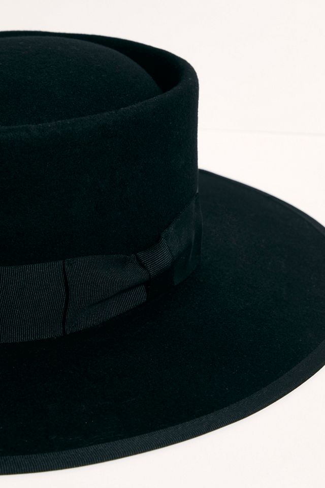 Harlow Felt Boater Hat #1