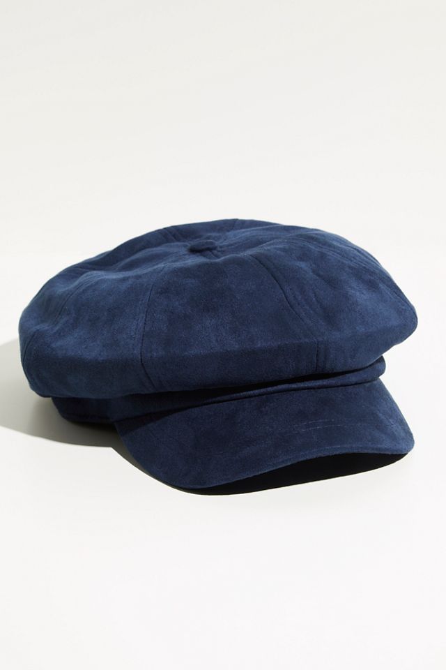 Vegan Suede Slouch Lieutenant Cap #1