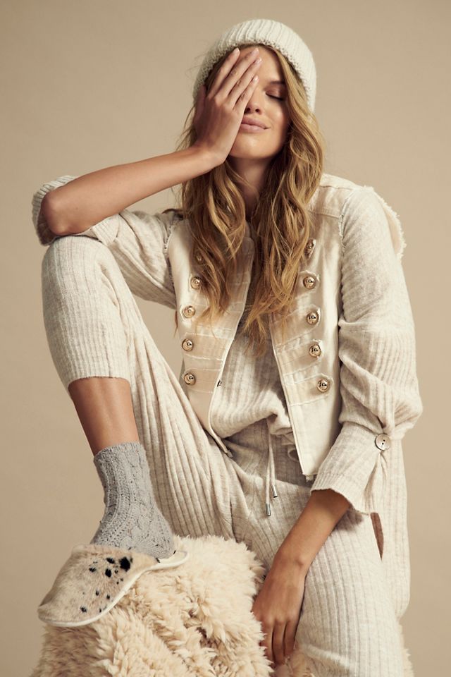 Free people fuzzy online slippers