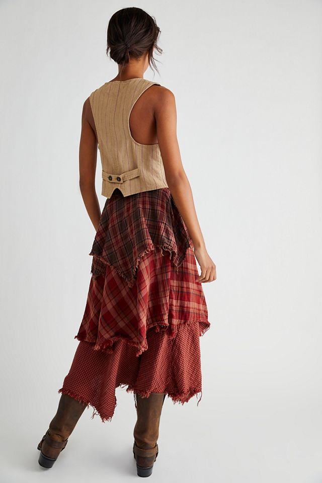 Magnolia Tiered Plaid Skirt #1