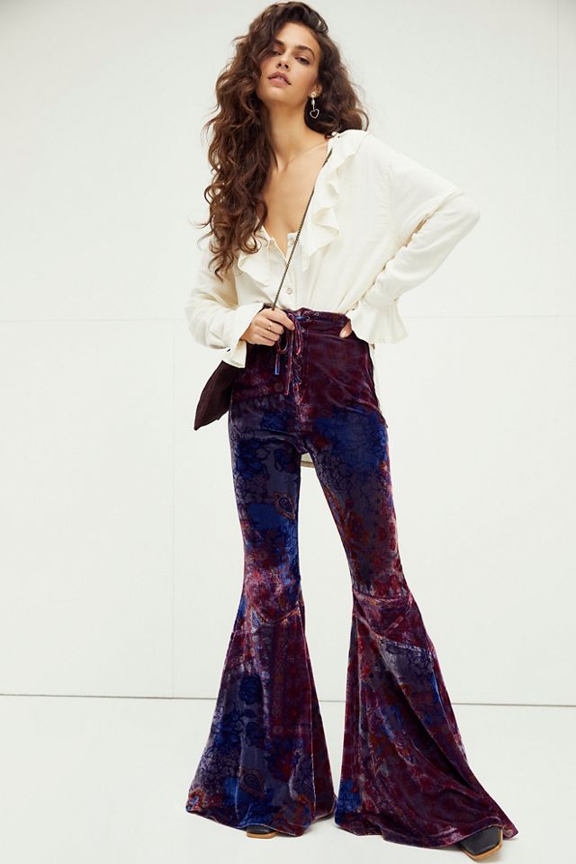 Free people hot sale velvet pants