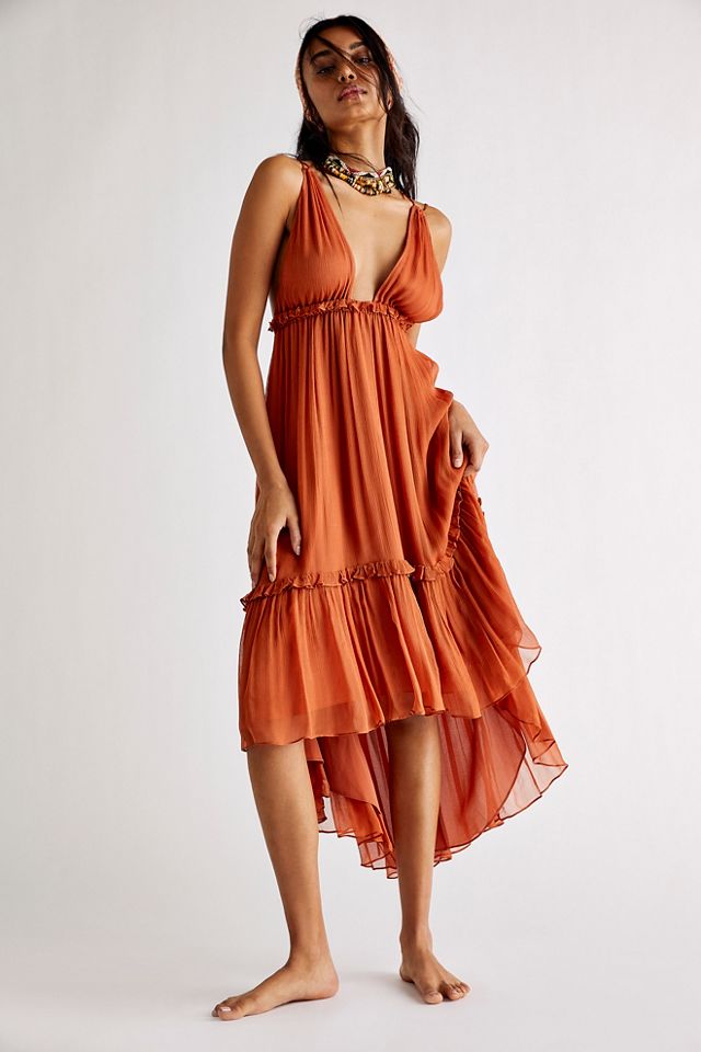 Free people sale backless dress