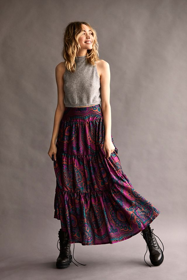 Printed Moonbeam Maxi Skirt | Free People