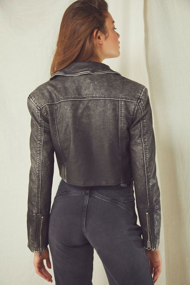 Veste de motard vegan courte Piper #4