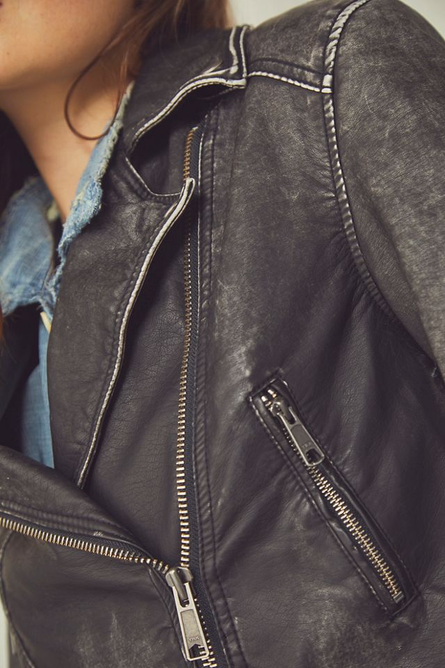 Veste de motard vegan courte Piper #5