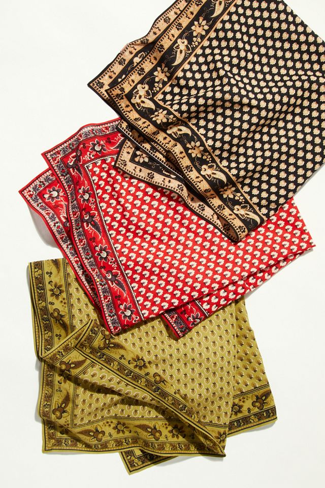 Lotus Paisley Print Bandana #3
