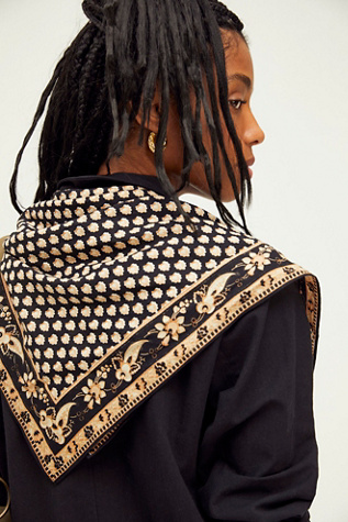 Lotus Paisley Print Bandana