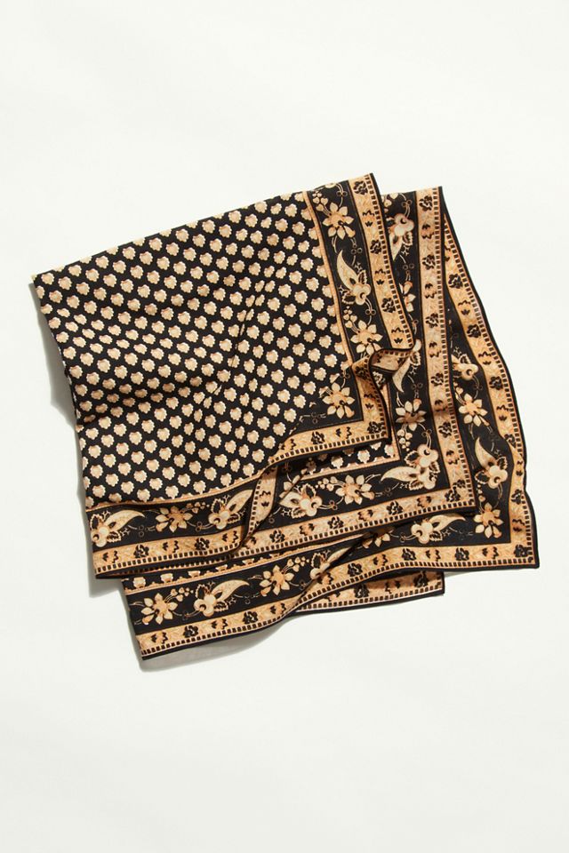 Lotus Paisley Print Bandana #1