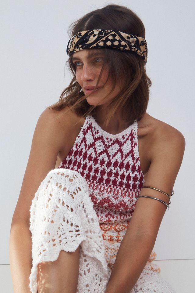 Lotus Paisley Print Bandana #4