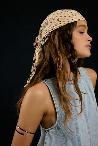 Lotus Paisley Print Bandana