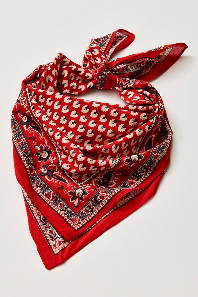 Lotus Paisley Print Bandana #1