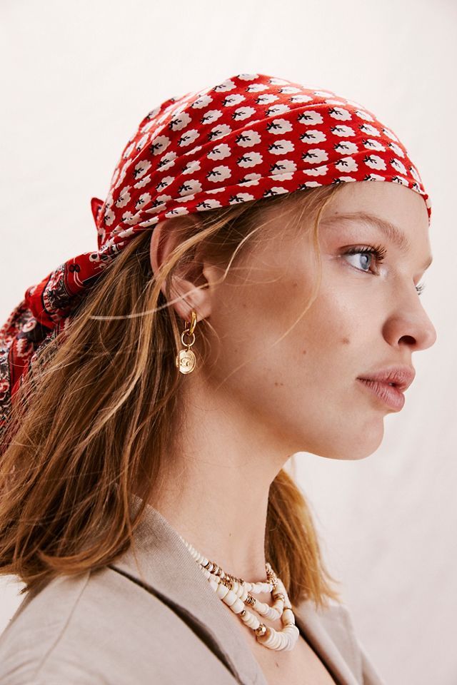 Lotus Paisley Print Bandana #5