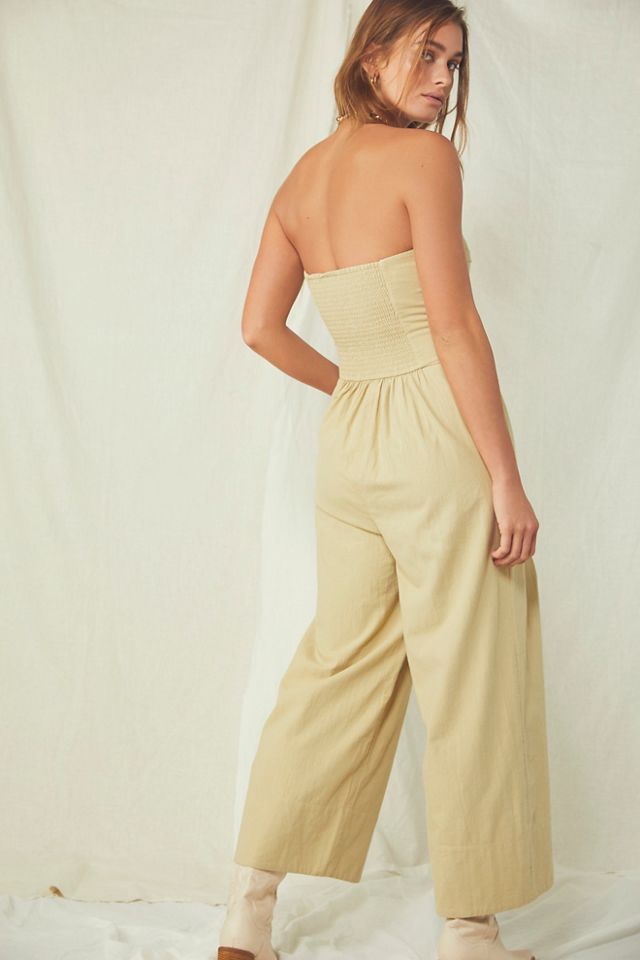Free people strapless jumpsuit outlet