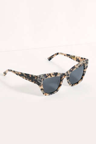 Decker Cat Eye Polarized Sunglasses at Free People in Snow Tort