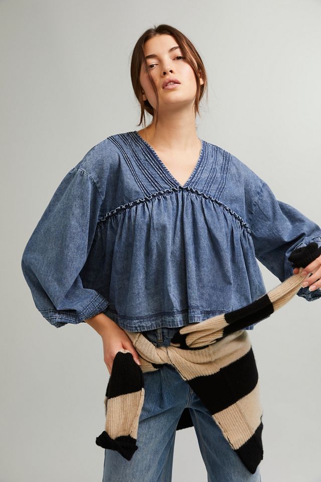 Charlotte Denim Blouse #3