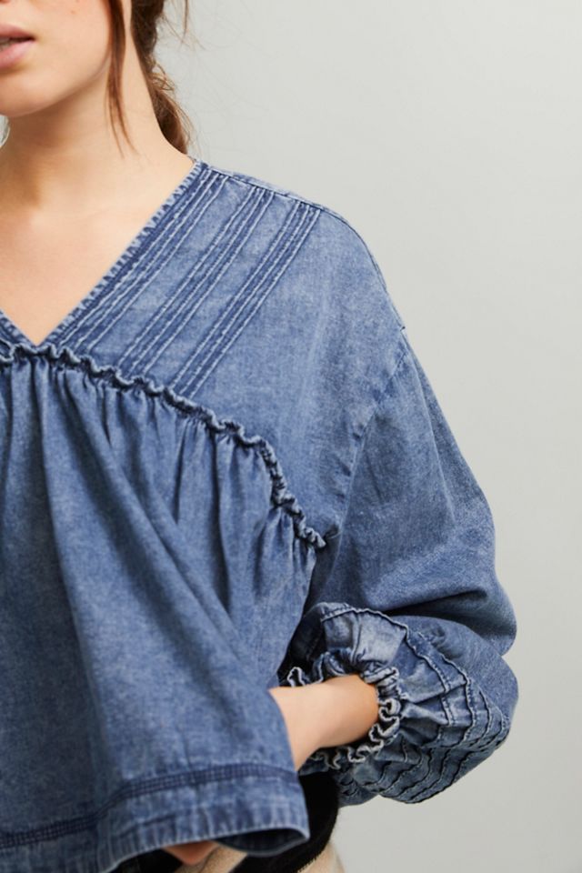 Charlotte Denim Blouse #1
