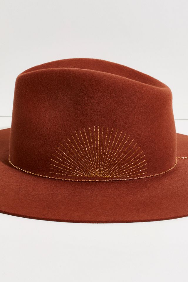 Basile Rays Embroidered Hat | Free People display picture 2