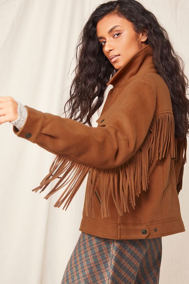 Free people 2025 fringe jacket