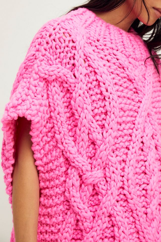 Mountain Cable Poncho #1