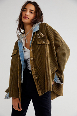 FP One Scout Jacket at Free People in Army Green, Size: Small