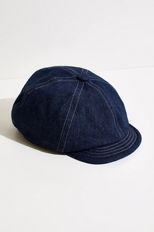 Indigo Slouch Driver Cap | Free People UK