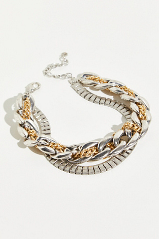 Twisted Chain Mega Necklace | Free People UK
