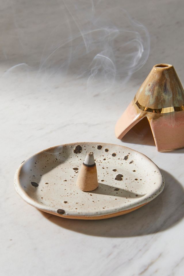 Curious Clay Incense Tipi Dish #1