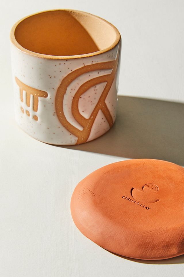 Curious Clay Desk Top Planter & Dish #1