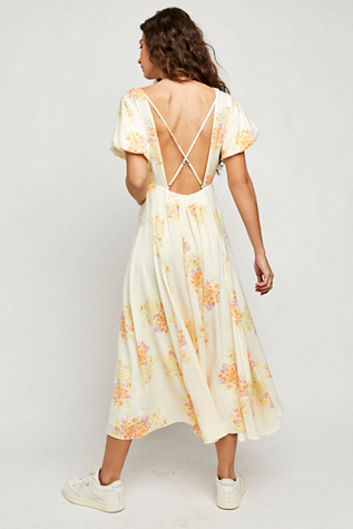 laura printed maxi dress