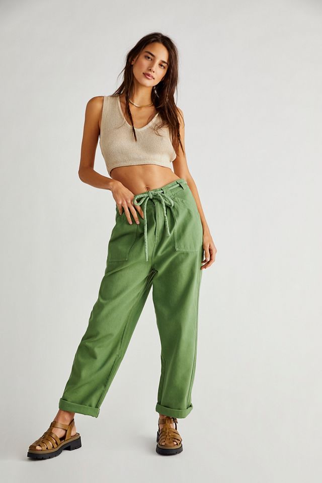 Lights Down Rolled Straight Leg Pants | Free People