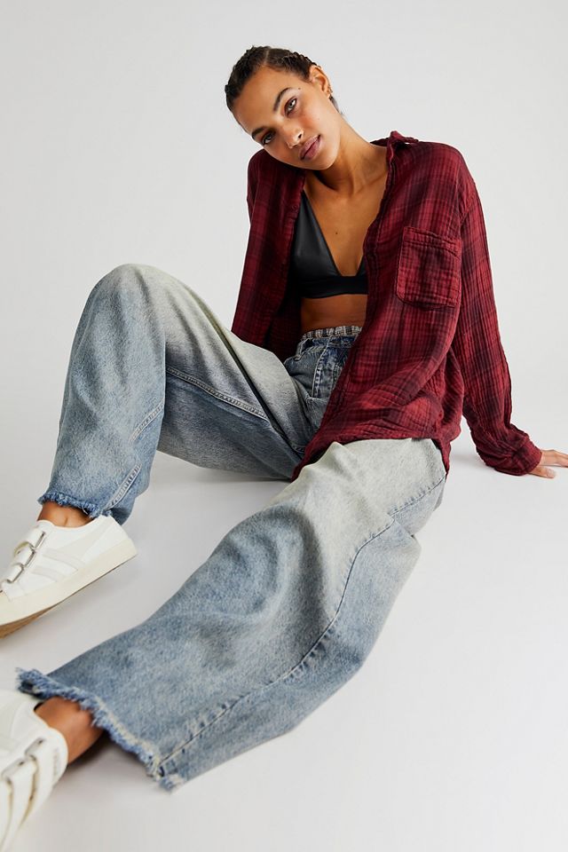 Oversized Plaid Shirt #1