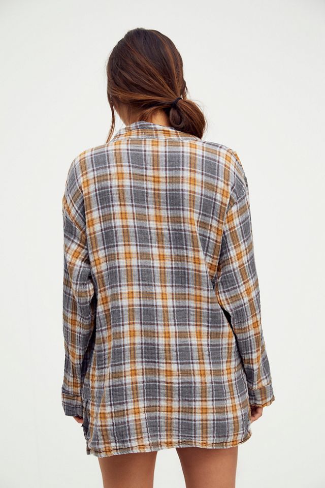Plaid Wrap Top #1