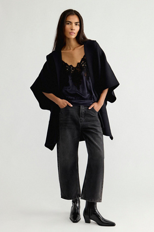 Женские куртки Free People All I Need Cozy Hooded Duster, цвет: Чёрный — фото 3