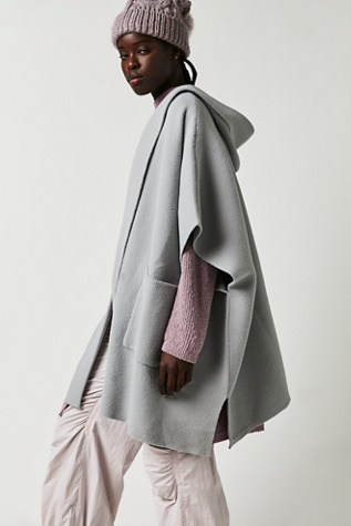 All I Need Cozy Hooded Kimono at Free People in Grey