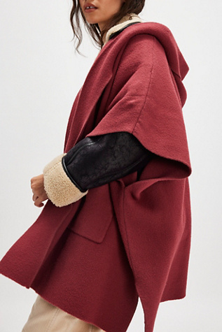 All I Need Cozy Hooded Kimono At Free People In Aged Red