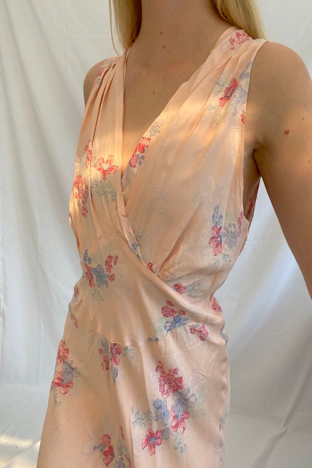 Hibiscus Floral Print Slip Selected by Eveliina Vintage #2