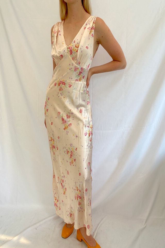 Pink Floral Print Slip Selected by Eveliina Vintage #2