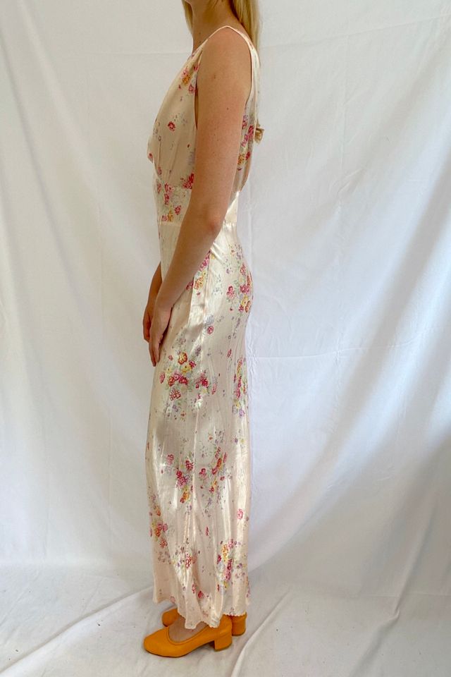 Pink Floral Print Slip Selected by Eveliina Vintage #3